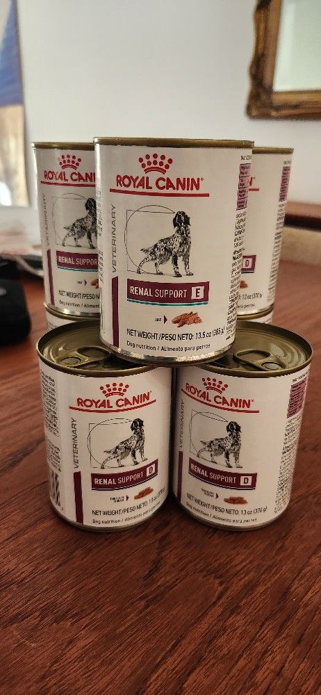 Royal Canin Renal Support E And D Five Cans 13.5 Oz Can