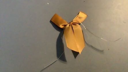 Gold Satin Ribbon Bow 50 pcs