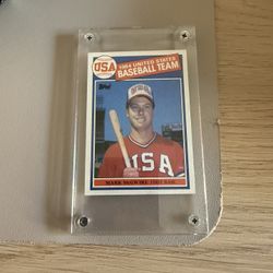 1985 TOPPS 401 MARK McGWIRE 1984 USA BASEBALL TEAM
