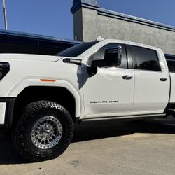 Kmc IMS 552  Custom Chrome 17x9 8x180 +0 Offset With Toyo R/T Trail 37x12.50R17 Tires🔥🔥🔥🔥