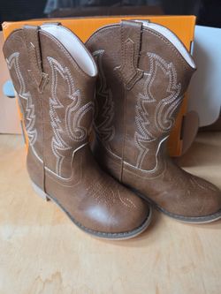 Girls Cow Boy Boots Size 9