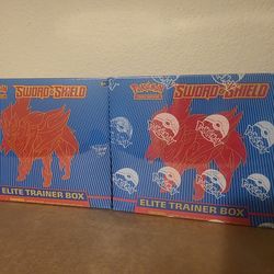 Pokemon Cards Sword and Sheild Elite Trainer Boxes