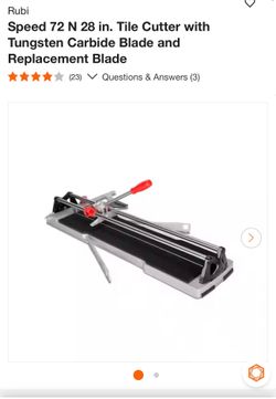 Rubi Speed 72 N 28 in. Tile Cutter