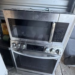 Microwave And Gas Stove 
