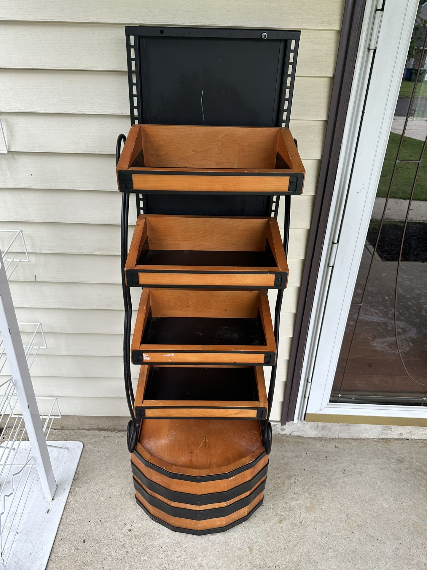 Wooden Metal Rack Shelves