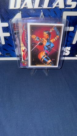Marvel Skybox ‘Leather’ Insert/Base card lot! 4 cards total. NRM+ cond!