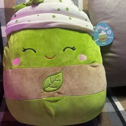 Squishmallows Stuffed Animals & Plush Toys, Zap Matcha Tea, 16"