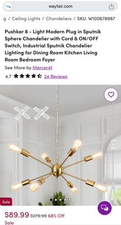 Pushkar 8-light Modern Sputnik Chandelier