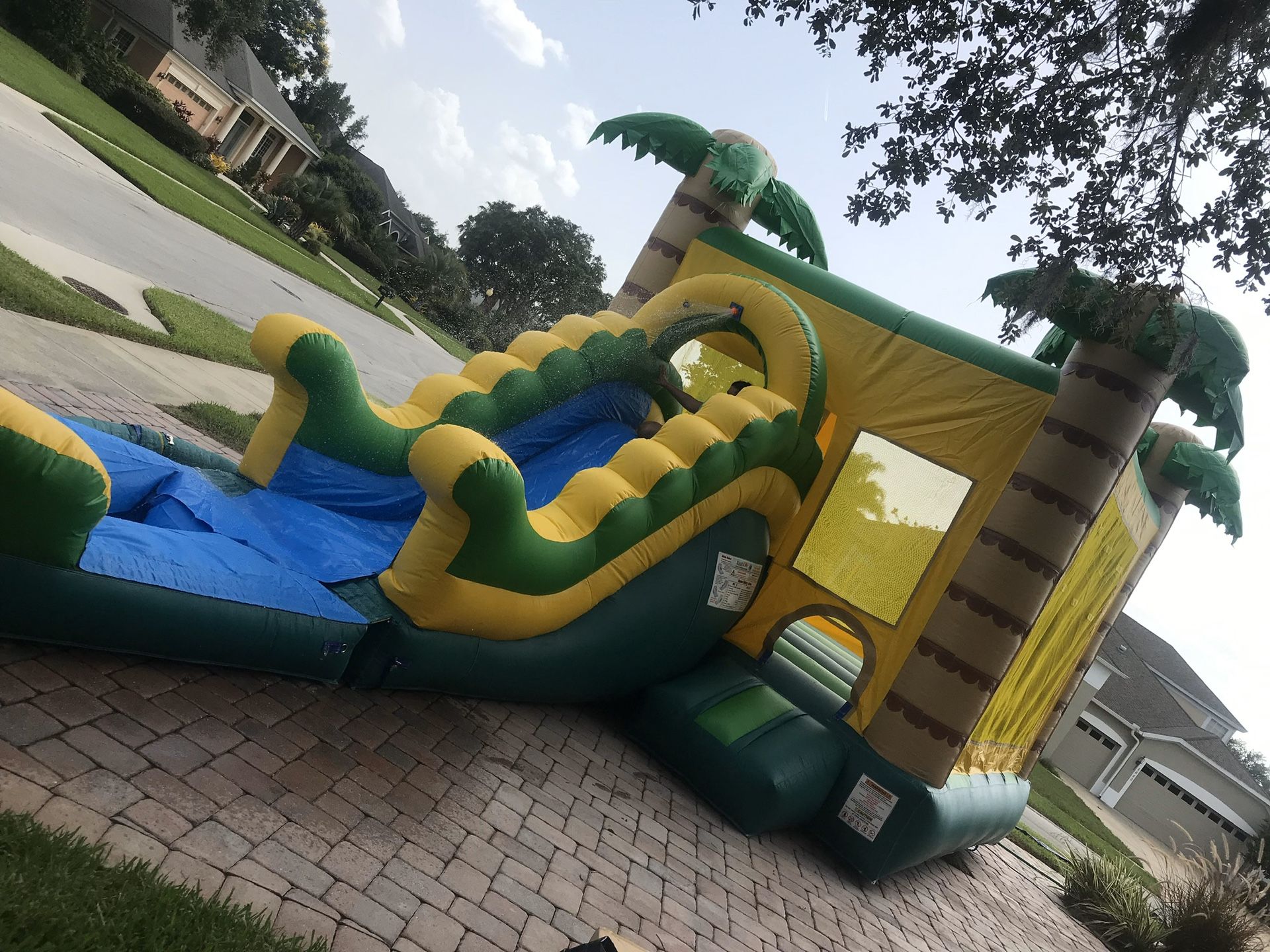 Tropical Combo Bounce House