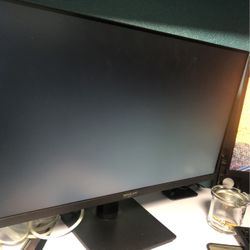 Black super large computer screen