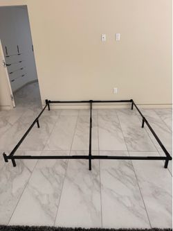 Empty king size bed frame