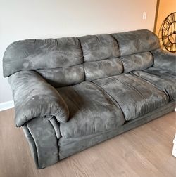 Gray Sofa and love seat