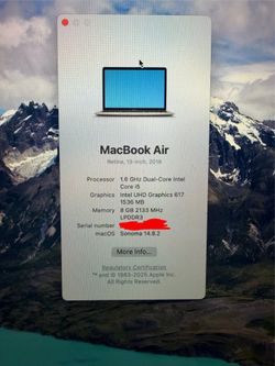 Apple MacBook Air 2018 Retina 13-inch – Excellent Condition