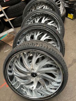 24" Artis rims and tires 5x120 NEW NEW