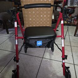 $60 Red 17" Superlight Rollator