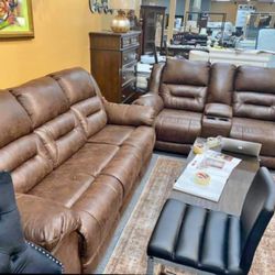 Power Reclining Sofa Or Love Seat In Stock $999 Each Your Choice 