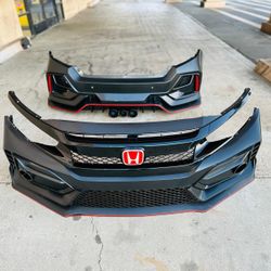 2016-2021 HONDA CIVIC TYPER STYLE FIT SEDAN ❌❌❌only CARBON BOTTON PCS   Brand new  Oe material polypropylene  Direct fit  Financing $$ Apply https://o