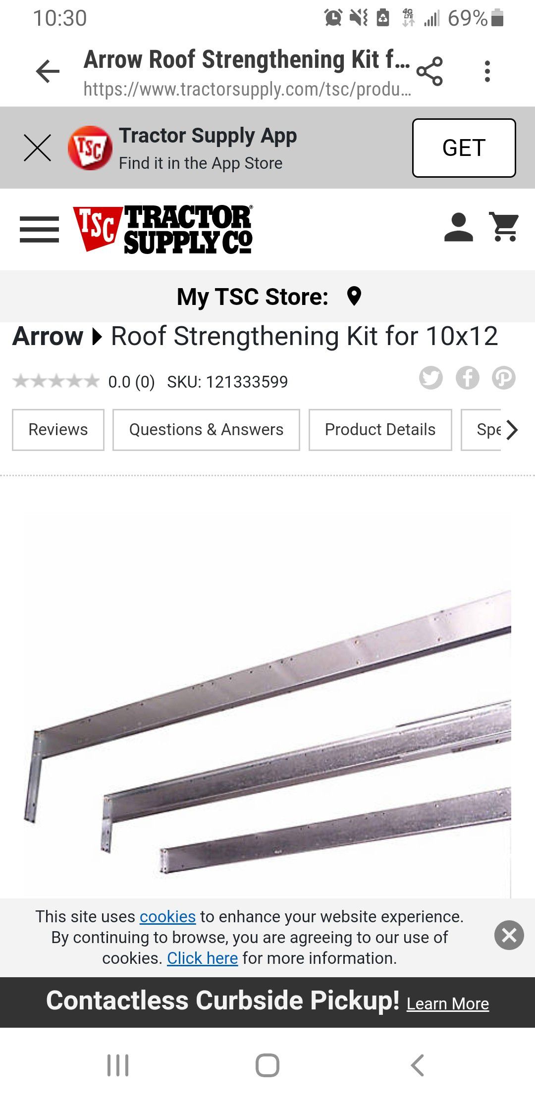 Arrow shed strengthening kit