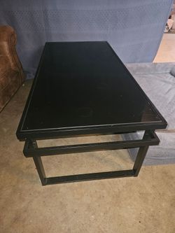 Black Glass Coffee Table