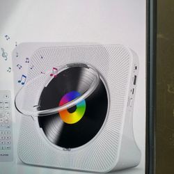 Portable CD player with Bluetooth and USB FM radio for home or office