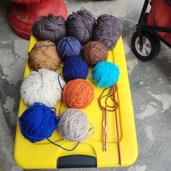 Yarn And  Crochet Hooks