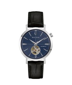 Bulova Aerojet Stainless Steel Blue Dial Men's  Automatic Watch, 38mm  Item 320-55 | Model 96A342   Brand: Bulova  • Collection Name: Aerojet  • Model