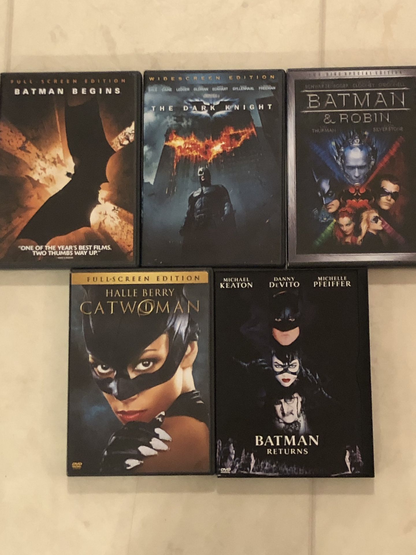 5 Batman / Cat-woman Movies