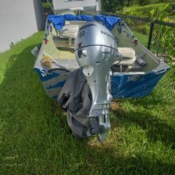 16tf Aluminum Lowe Boat With 8hp Honda