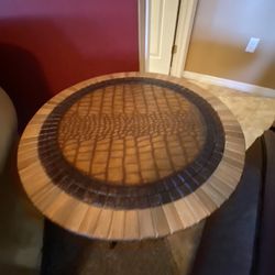 Two Vintage African drum Tables 