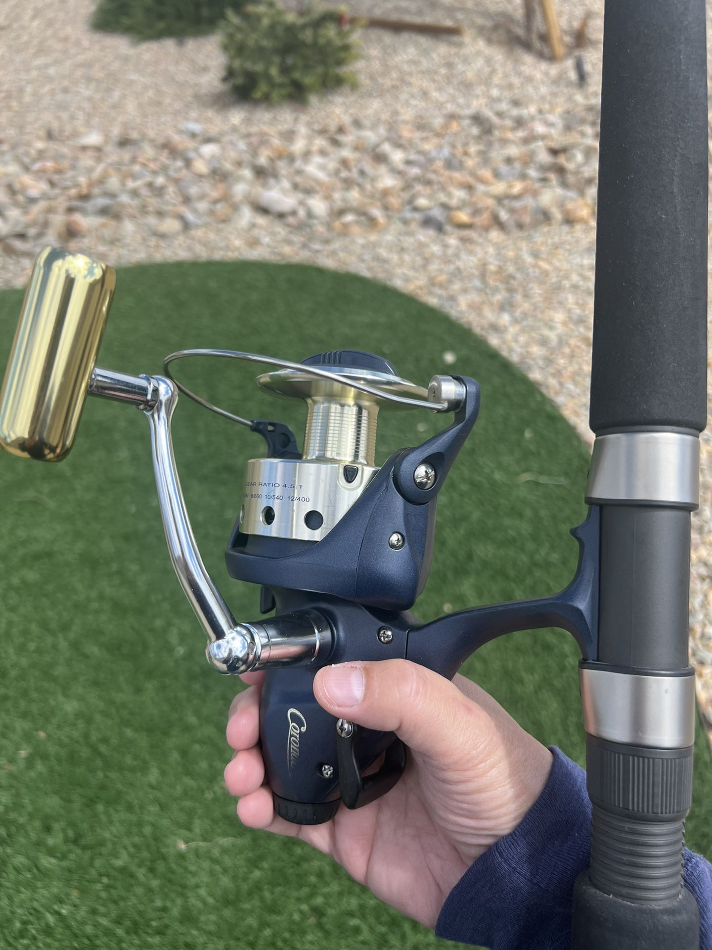 Saltwater Okuma Coronado, Cd 90, BaitRunner Spinning Reel and 6’6” Sigma, Ugly Stick Rod Brand-New Never Used