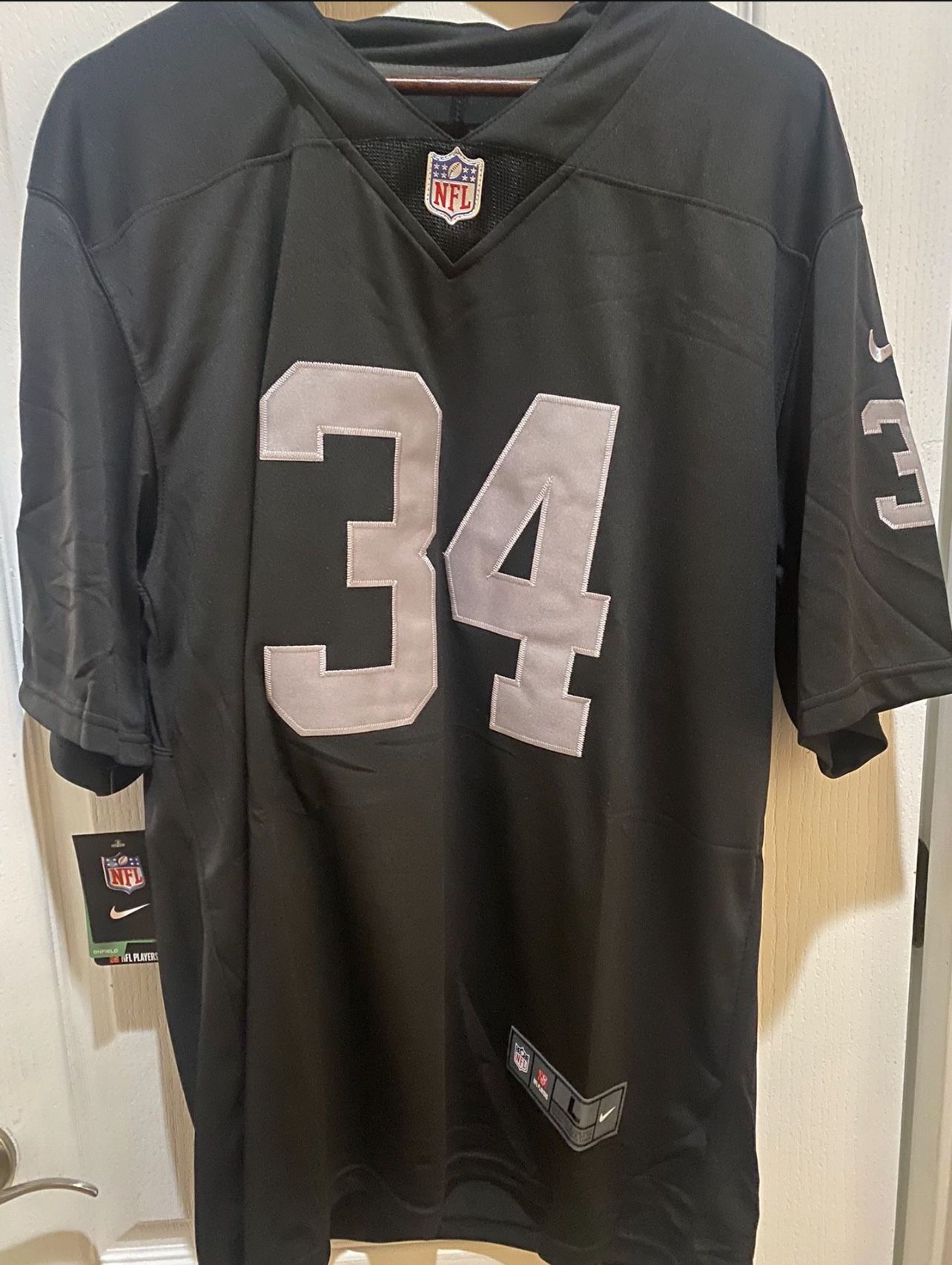 Bo Jackson Raiders Black Jersey New Size Large