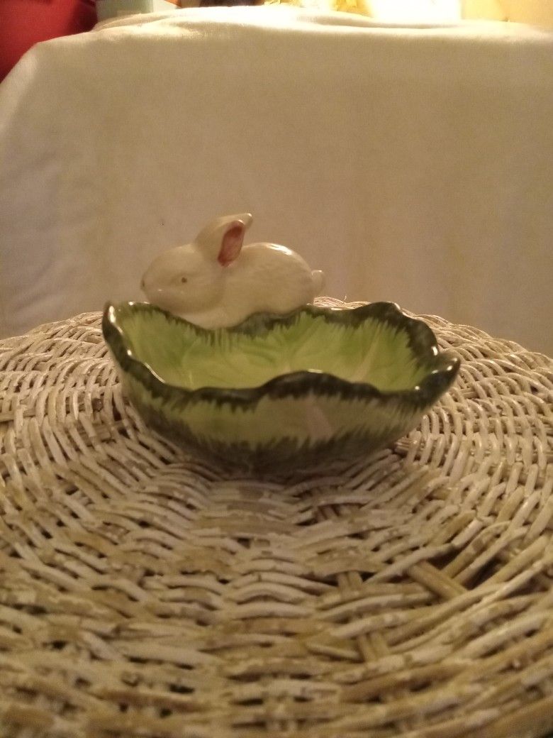 Vintage Rabbit Candy Dish