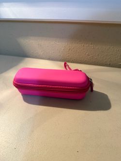 Pink Hard Shell Zipper glasses Case