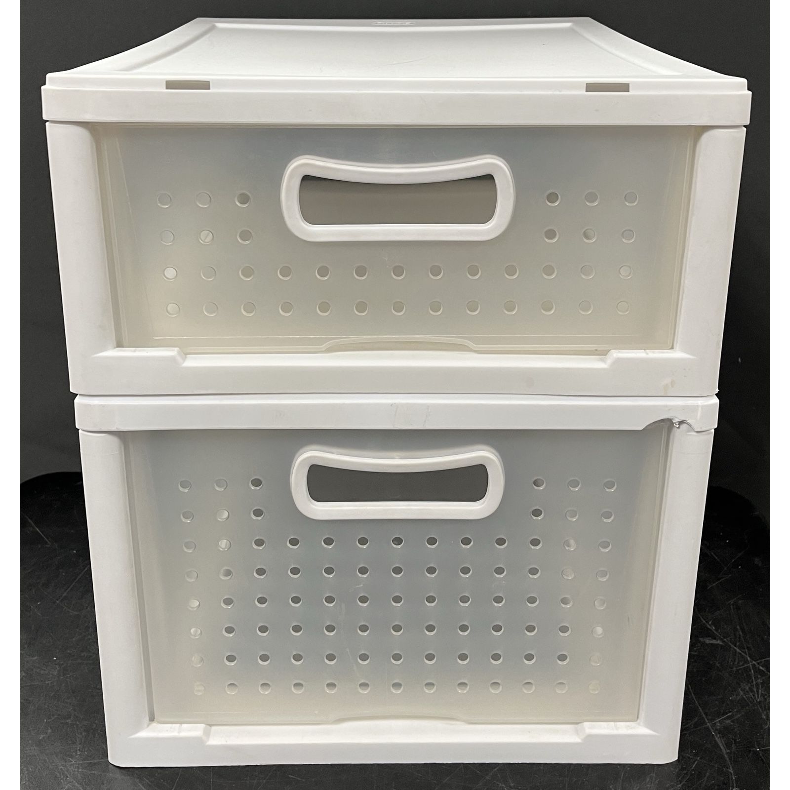 Sterilite 2 Drawer clear plastic storage drawers.