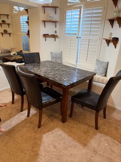 Dining Table Set with 6 Chairs