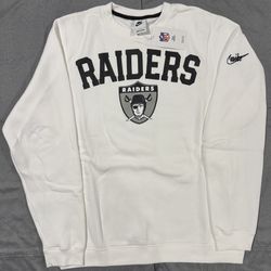 NWT Nike LV RAIDERS White Long Sleeve Crewneck Sweatshirt (Men’s LARGE, XL & 3XL) - $45