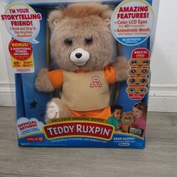 Teddy Ruxpin Talking Animated Animatronic Bear Read Along Storytime New 