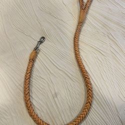 Full Genuine Leather Braided Dog Leash /Hand Made