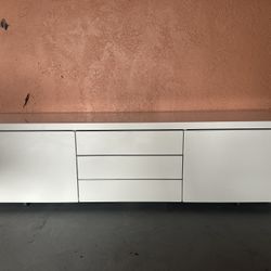 BESTA BURS White IKEA TV Stand - Modern Design & Spacious Storage