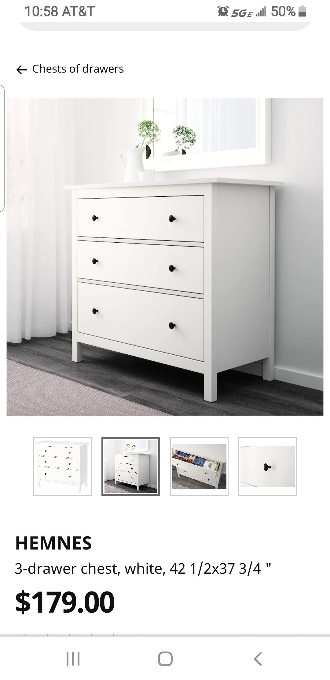 3 drawer Hemnes ikea dresser - Fall clean out sale-