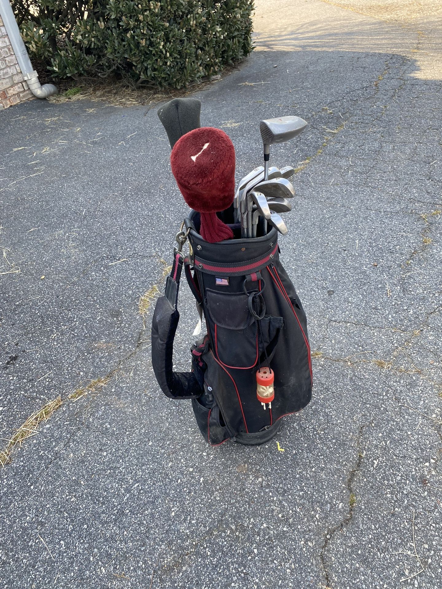 Golf Clubs and Bag