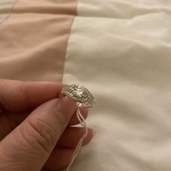 Real 925 Sterling Silver Wedding Ring Size 8