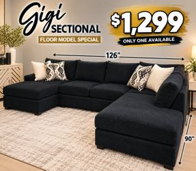 GIGI SRECTIONAL FLOOR MODEL SPECIAL