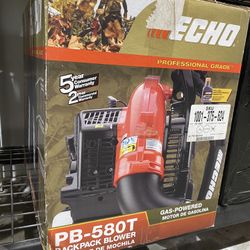 New Echo PB-580T Back Pack Gas Leaf Blower 