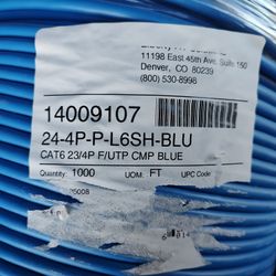 Cat-6 Shielded 1000' Roll