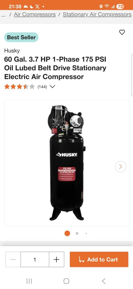 Husky - Stationary Air Compressor