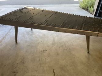 Midway Aviator Silver Triangular Coffee Table