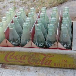 Coca Cola Crate With Bottles