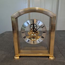 Seiko Quartz Brass Mantle Clock 