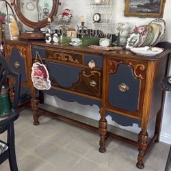 Large Antique Buffet Sideboard 